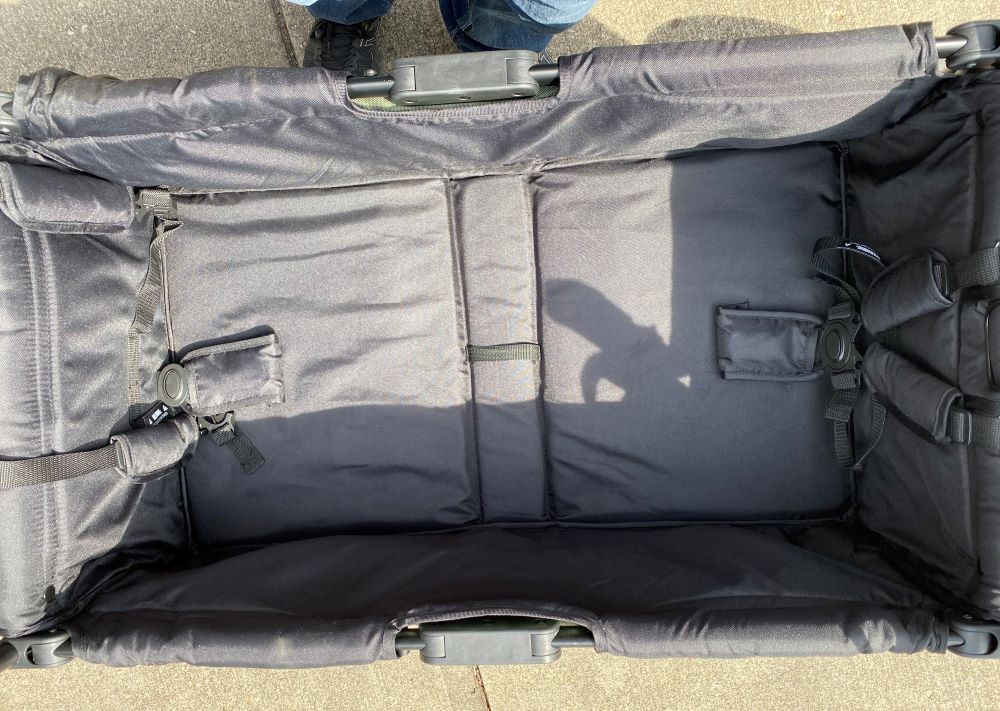 interior of the jeep stroller wagon
