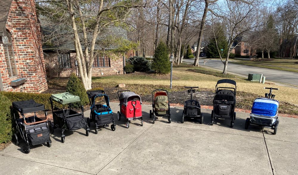 8 stroller wagons we tested outside
