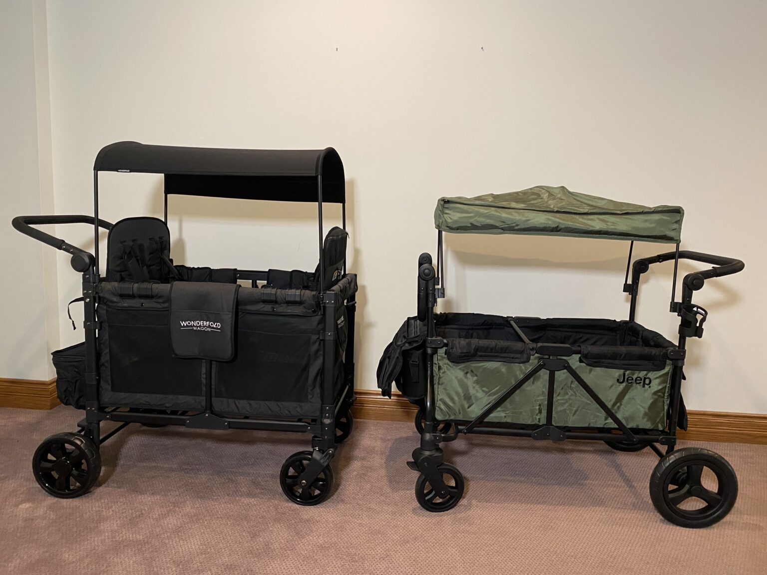 Jeep Wagon vs Wonderfold Stroller Wagons Kid Travel