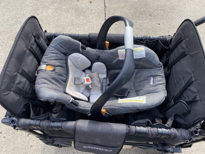infant car seat on wonderfold seats