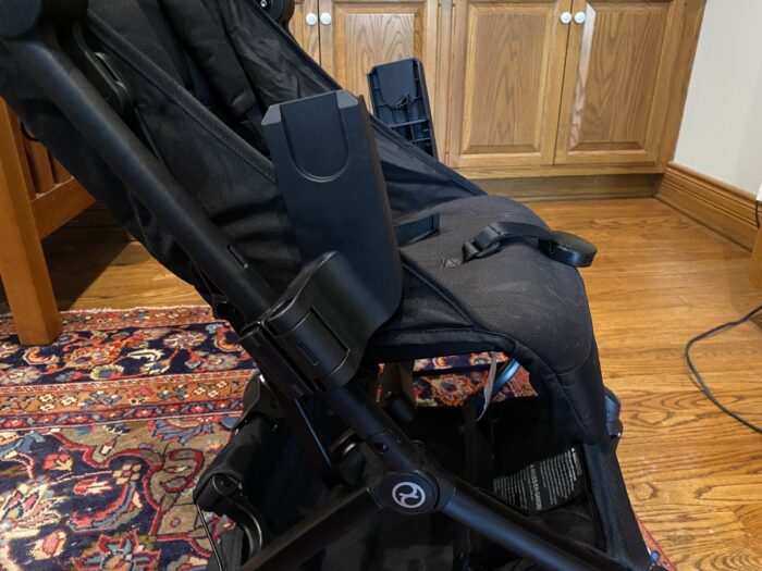cybex libelle with car seat adapters installed