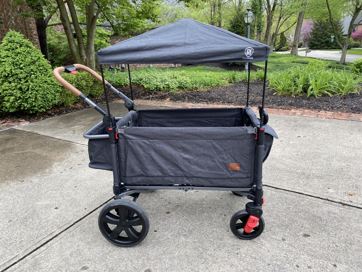 thumbnail image 2 of EVER ADVANCED Foldable Wagons For Two Kids & Cargo, Collapsible Folding... 2 of 10