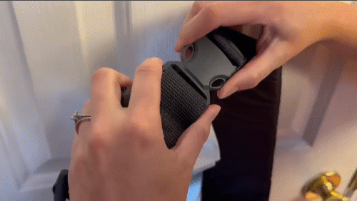 GIF of showing the Infantino's buckles being undone